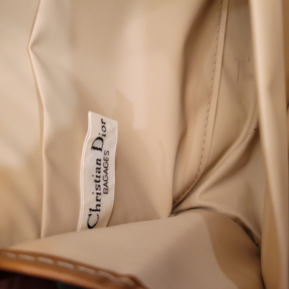 CHISTIAN DIOR  Honeycomb Coated Canvas Clutch - Picture 3 of 3
